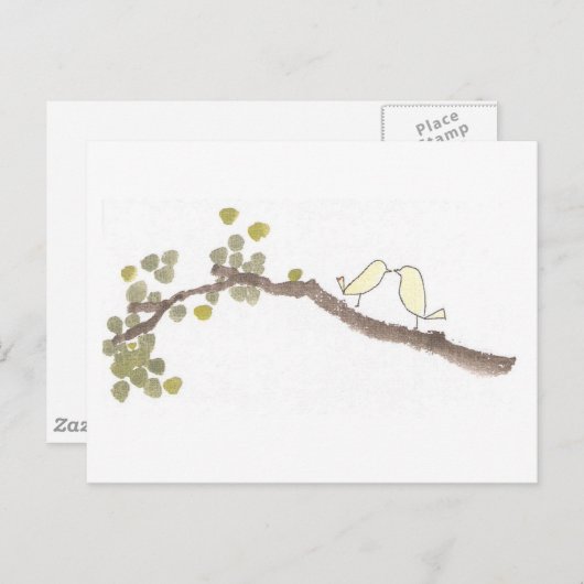 liefde_vogel briefkaart (Voorkant / Achterkant)