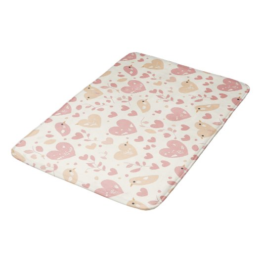 Liefde Vogel & Hart Badmat (Gekanteld)