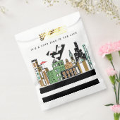 LIEFDE VOGEL IN DE STAD BEDANKZAKJE (Gezegeld)