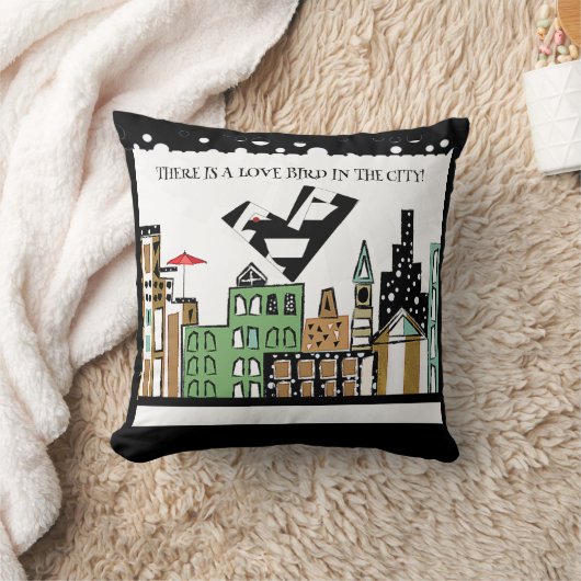 LIEFDE VOGEL IN DE STAD KUSSEN (Deken)