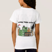 LIEFDE VOGEL IN DE STAD T-SHIRT (Achterkant)