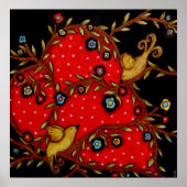 Liefde vogel poster (Voorkant)