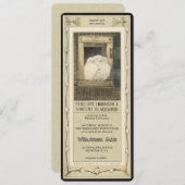 Liefde Vogel - Witte Duiven Trouwen Kaart (Voorkant / Achterkant)