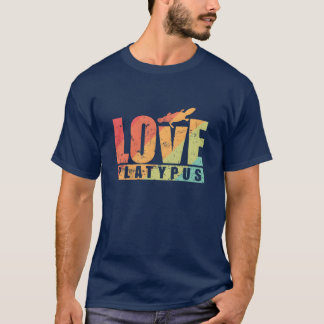 Liefde Vogelbekdier Australië Dier meisje T-shirt