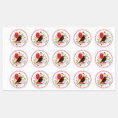 Liefde vogelborduurster labels (Vel)