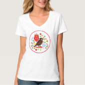 Liefde vogelborduurster t-shirt (Voorkant)
