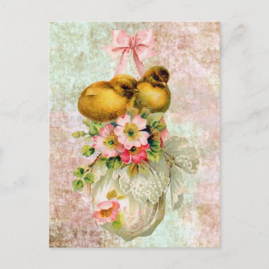 Liefde vogels Bloem Paaskunst Briefkaart (Voorkant)
