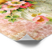 Liefde vogels Bloem Paaskunst Poster (Hoek)