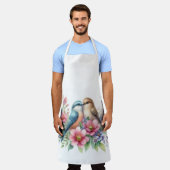  liefde vogels bloemenkunst schort (Gedragen)
