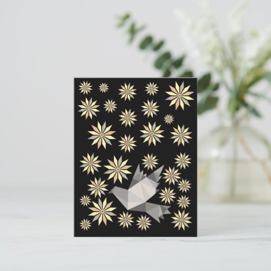 Liefde vogels cadeau notitiekaartje (Staand voorkant)