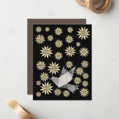 Liefde vogels cadeau notitiekaartje (Voorkant / Achterkant in situ)
