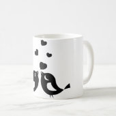 Liefde, vogels, dieren koffiemok (Voorkant rechts)