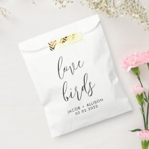 Liefde Vogels Wildbloem Zaden Bruiloft confetti fa Bedankzakje