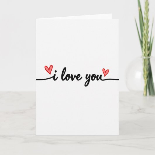 Liefde Vol Hartjes Kaart (Voorkant)