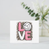 Liefde Volleybal Leopard Print Vrouwen Meisjes Vol (Staand voorkant)