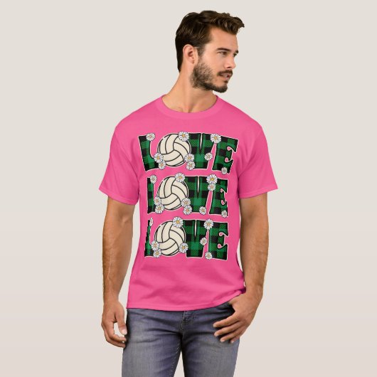 Liefde Volleybal Lover Vrouwen Meisje Schattige Vo T-shirt (Voorkant volledig)