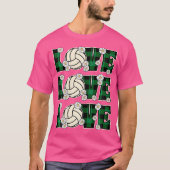 Liefde Volleybal Lover Vrouwen Meisje Schattige Vo T-shirt (Voorkant)