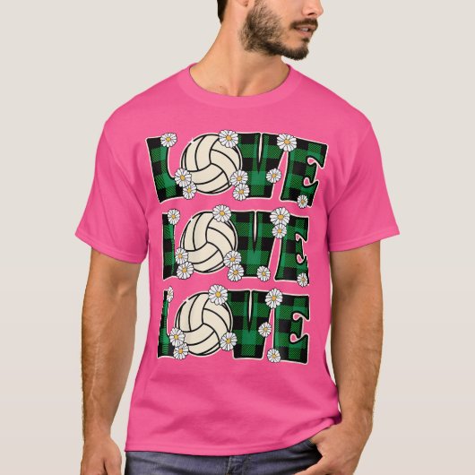 Liefde Volleybal Lover Vrouwen Meisje Schattige Vo T-shirt (Voorkant)