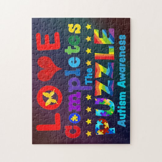 Liefde voltooit de puzzle legpuzzel (Verticaal)