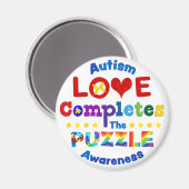 Liefde voltooit de puzzle magneet (Voorkant / Achterkant)