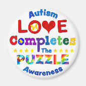 Liefde voltooit de puzzle magneet (Voorkant)