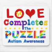 Liefde voltooit de puzzle muismat (Voorkant)