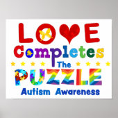 Liefde voltooit de puzzle poster (Voorkant)