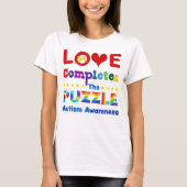 Liefde voltooit de puzzle t-shirt (Voorkant)
