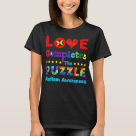 Liefde voltooit de puzzle t-shirt