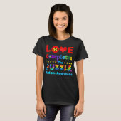 Liefde voltooit de puzzle t-shirt (Voorkant volledig)