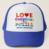 Liefde voltooit de puzzle trucker pet (Voorkant)