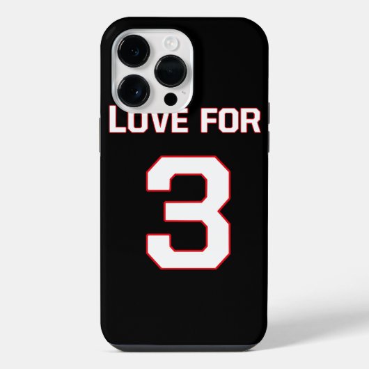 LIEFDE VOOR 3 iPhone HOESJE (Achterkant)