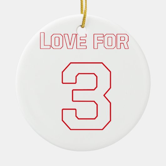 LIEFDE VOOR 3 KERAMISCH ORNAMENT (Voorkant)