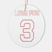 LIEFDE VOOR 3 KERAMISCH ORNAMENT (Links)