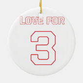 LIEFDE VOOR 3 KERAMISCH ORNAMENT (Achterkant)