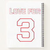 LIEFDE VOOR 3 NOTITIEBOEK (Achterkant)