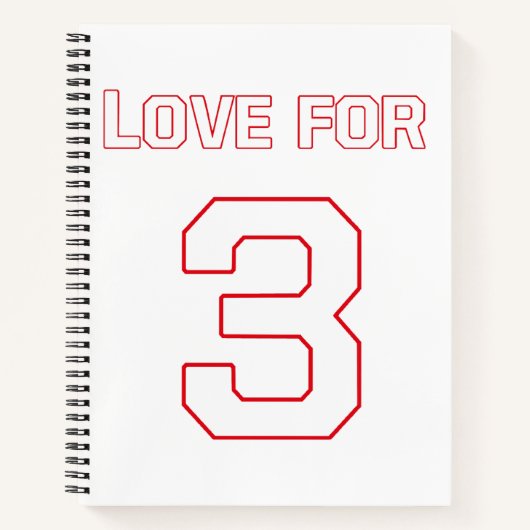 LIEFDE VOOR 3 NOTITIEBOEK (Voorkant)