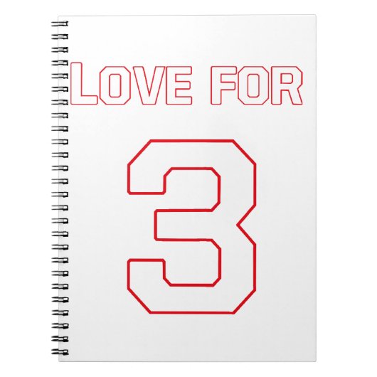 LIEFDE VOOR 3 NOTITIEBOEK (Voorkant)
