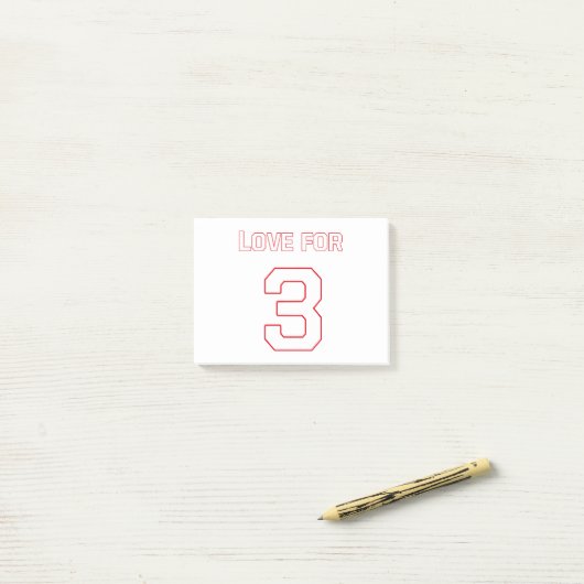 LIEFDE VOOR 3 POST-IT® NOTES (Op bureau)