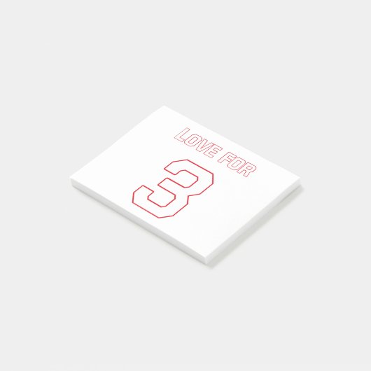 LIEFDE VOOR 3 POST-IT® NOTES (Schuin)
