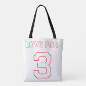 LIEFDE VOOR 3 TOTE BAG (Achterkant)