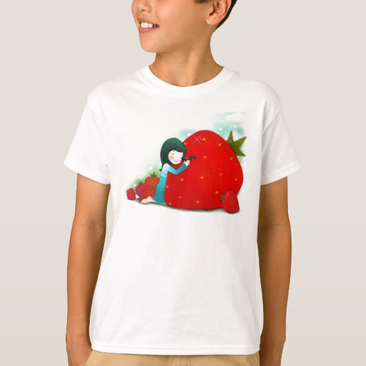 Liefde voor aardbeien Shirt (Voorkant)