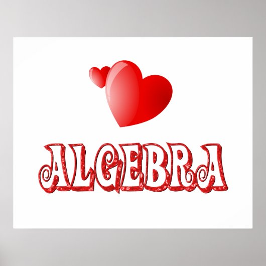 Liefde voor algebra - Vanaf $ 11,80 Poster (Voorkant)