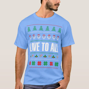 Liefde voor alle kerst citaat lelijke trui t-shirt