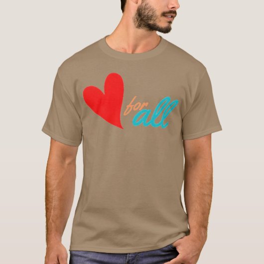 Liefde voor alles wat grappig is t-shirt (Voorkant)