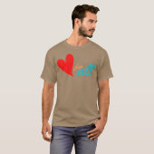 Liefde voor alles wat grappig is t-shirt (Voorkant volledig)