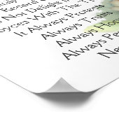 Liefde voor altijd aangepast Poster (Hoek)