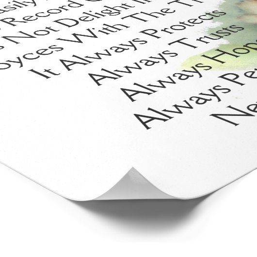 Liefde voor altijd aangepast Poster (Hoek)