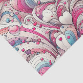 Liefde voor altijd harten patroon tissuepapier (Detail)