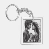 Liefde voor altijd, ingelijst twee foto Sleutelhan Sleutelhanger (Voorkant Links)